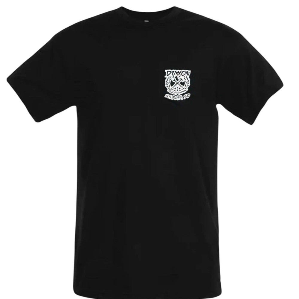Dixxon T Shirt Black Sturgis Ride Roar Rally Badge Mens L SS-STURG-RRR-LG NEW
